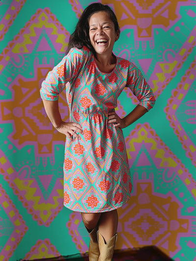 J&J Bio BW-Modal Jersey Boho Vibes aqua