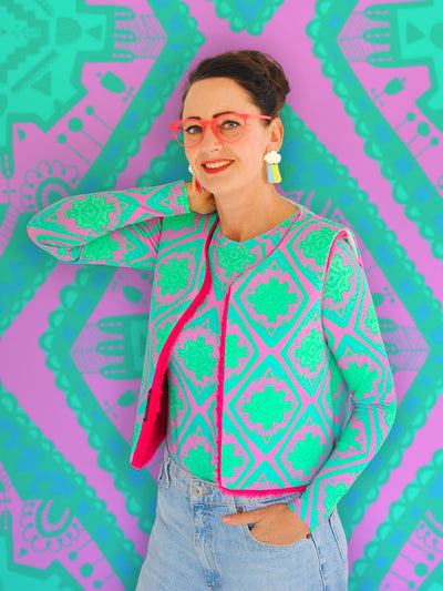 J&J Bio BW-Modal Jersey Boho Vibes pink