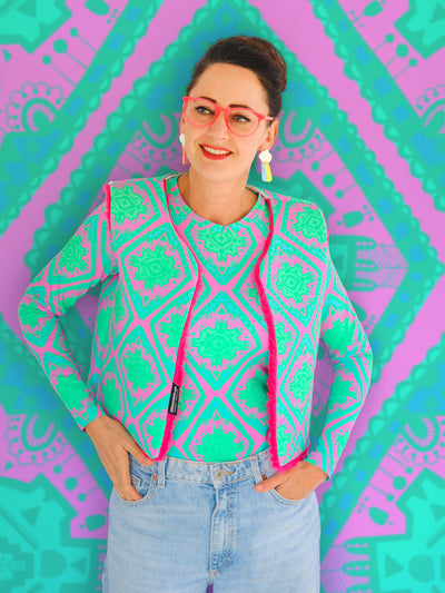 J&J Bio BW-Modal Jersey Boho Vibes pink