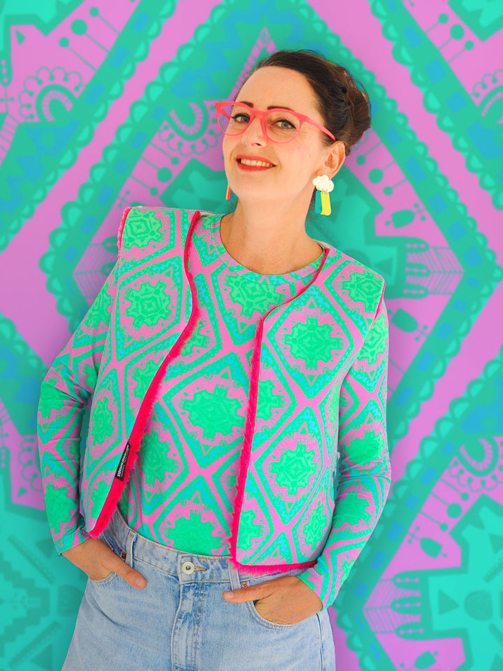 J&amp;J Bio BW-Modal Jersey Boho Vibes pink