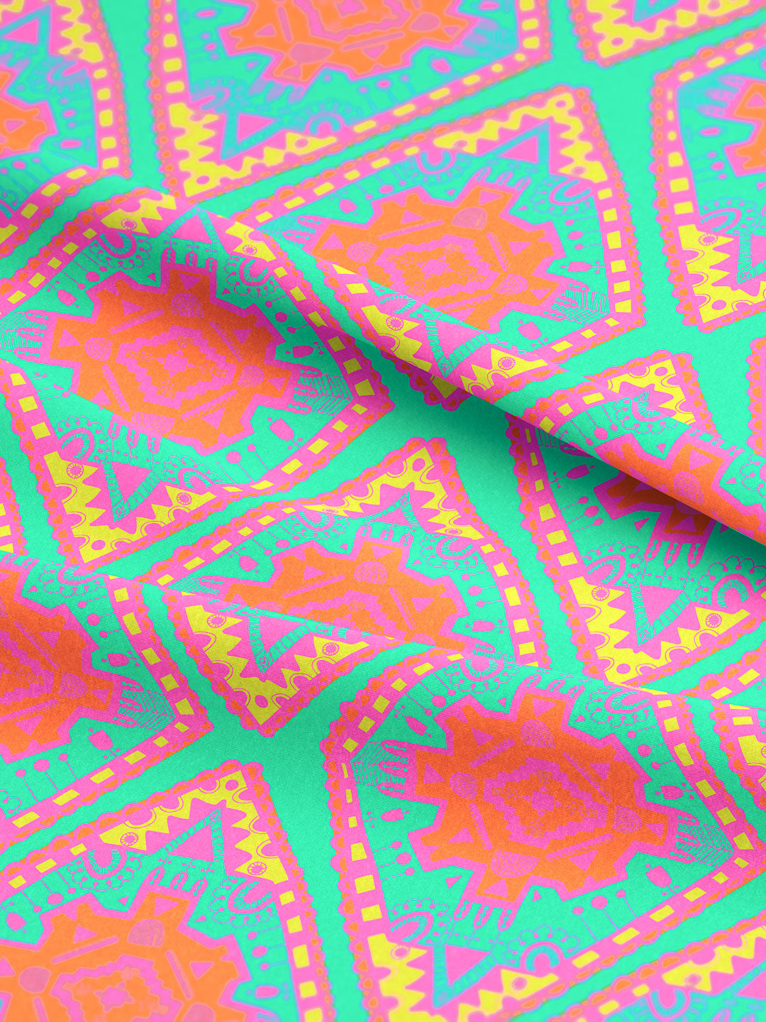 J&J Bio BW-Modal Jersey Boho Vibes aqua