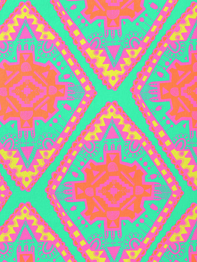 J&J Bio BW-Modal Jersey Boho Vibes aqua