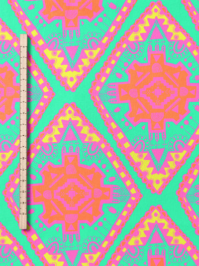 J&J Bio BW-Modal Jersey Boho Vibes aqua