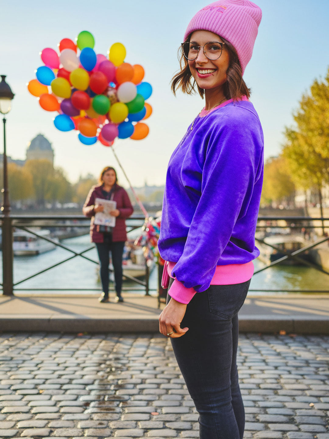 J&J Nicki uni lila extrabreit