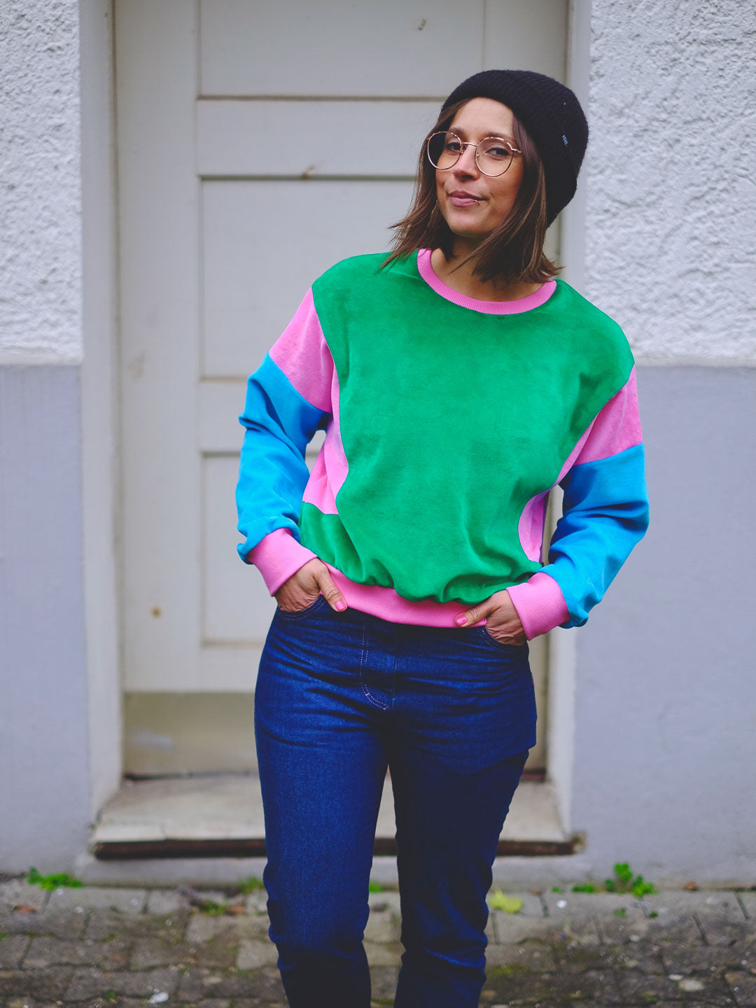 J&J Nicki uni grün extrabreit