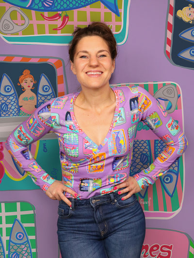 J&J Bio Jersey Sauve les Sirenes lilac