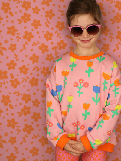 J&J Bio Kuschelsweat Frühlingsgefühle rose