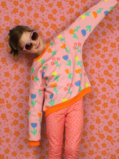 J&J Bio Kuschelsweat Frühlingsgefühle rose