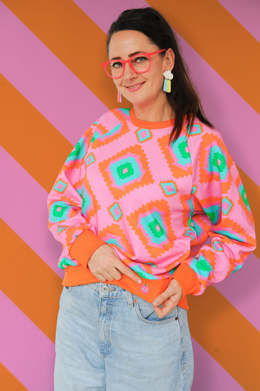 J&amp;J Bio Kuschelsweat Color Nomads rosa
