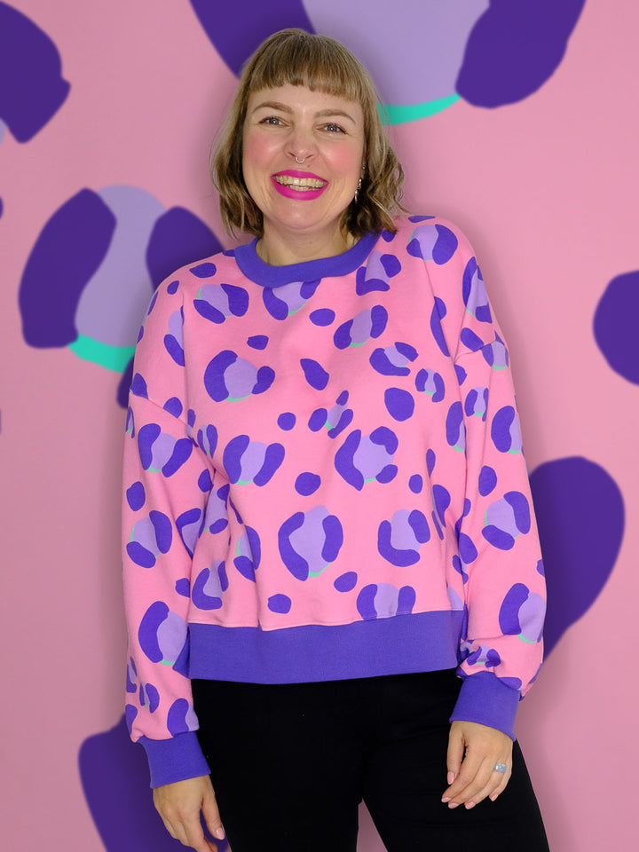 J&amp;J Bio Kuschelsweat - Leo Excentric rosa