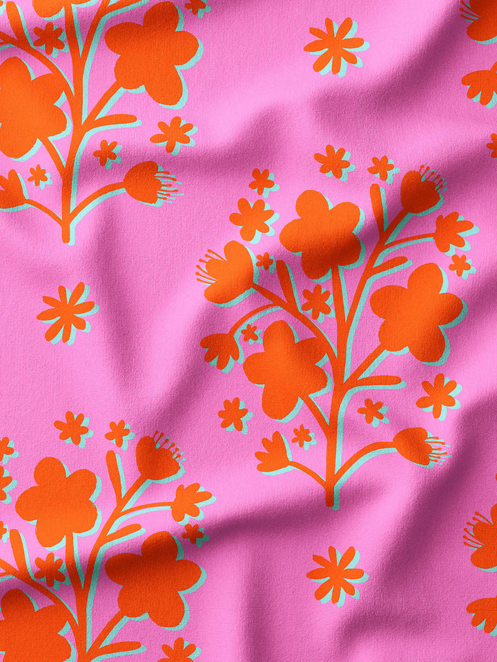 J&amp;J Retrosweat Dessert flower two tone rosa
