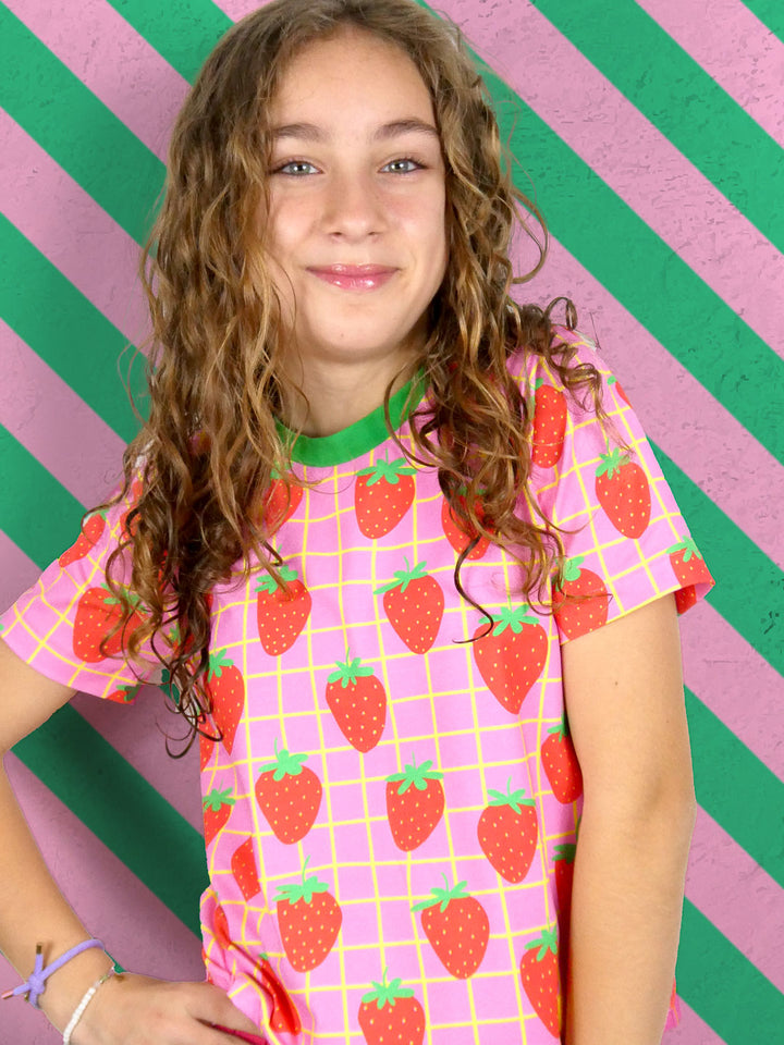 J&amp;J Bio Jersey Yummy Grid rosa