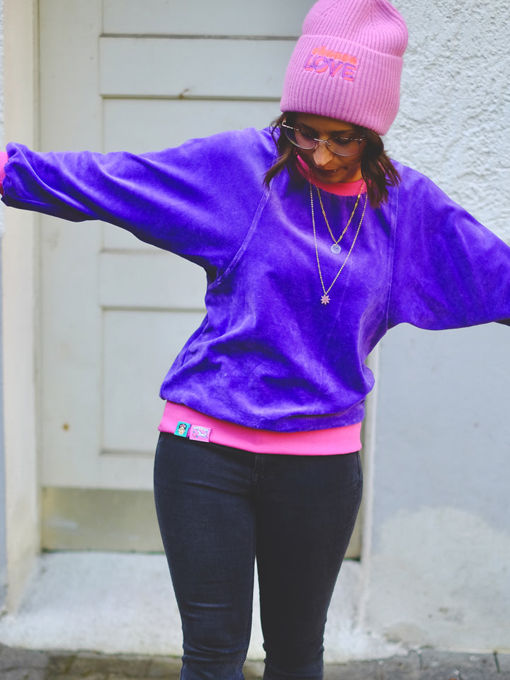 J&amp;J Nicki uni lila extrabreit