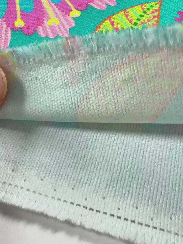 J&amp;J Bio Canvas Paradise Petals emerald