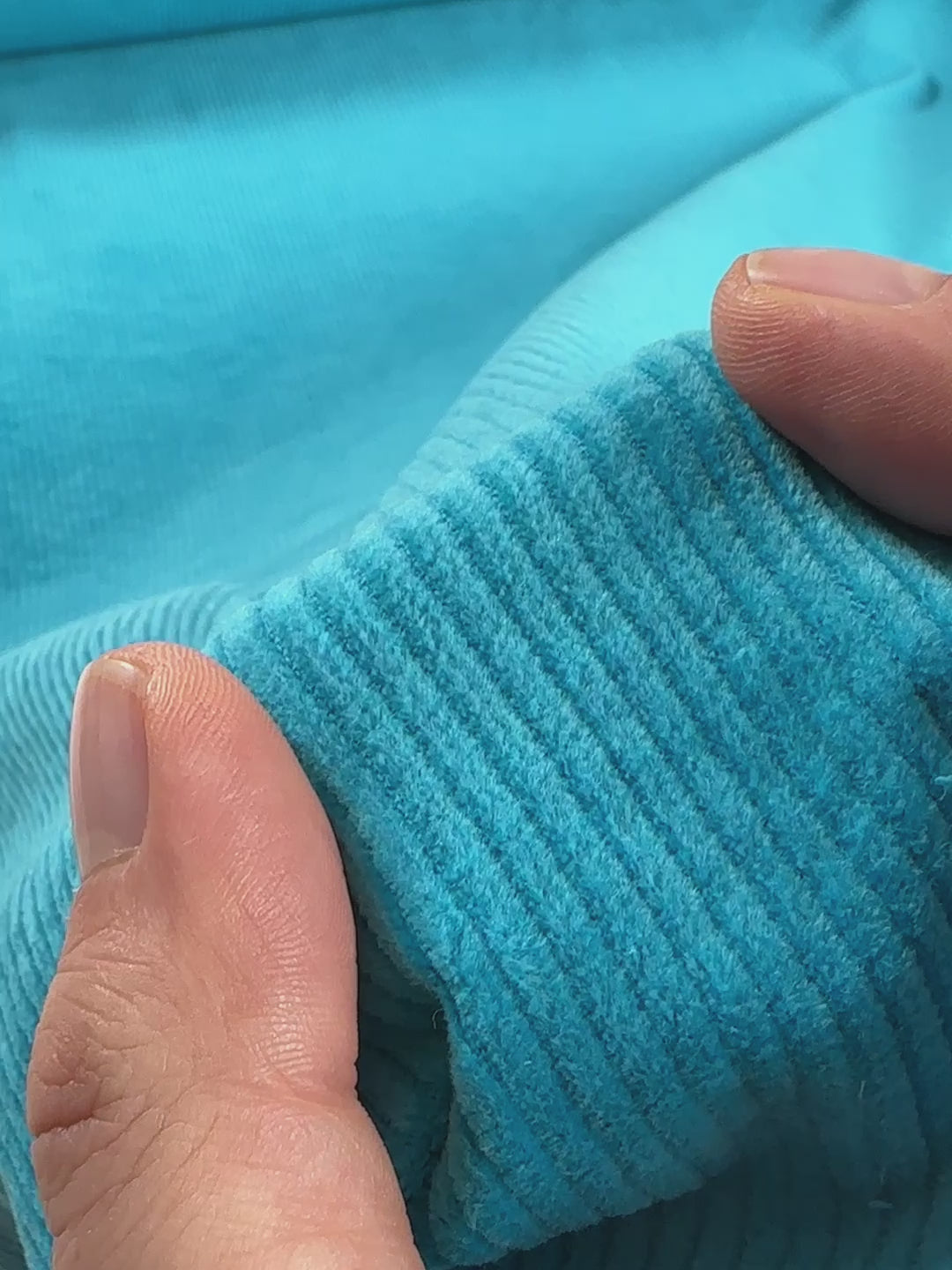 J&amp;J Cord Uni 6W Stretch türkis