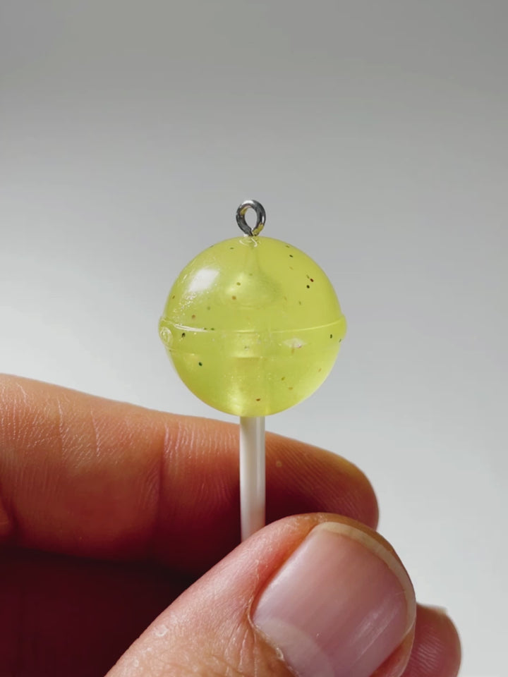 J&amp;J Lollipop glow in the dark gelb