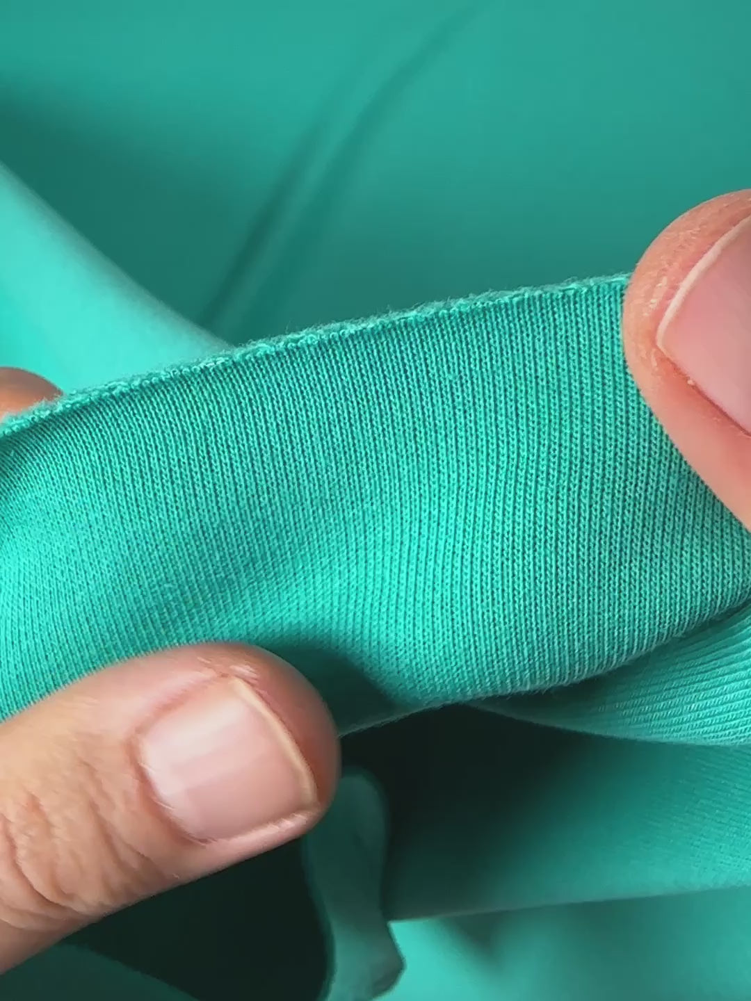 J&J Kuschelsweat uni emerald extrabreit