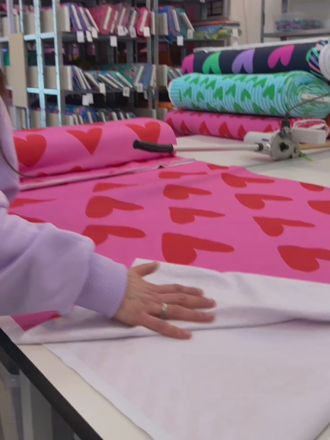 J&amp;J Bio Retrosweat Big Heart rosa