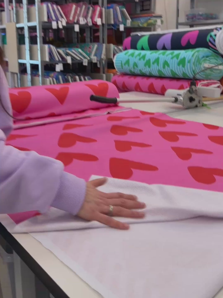 J&amp;J Bio Retrosweat Big Heart rosa