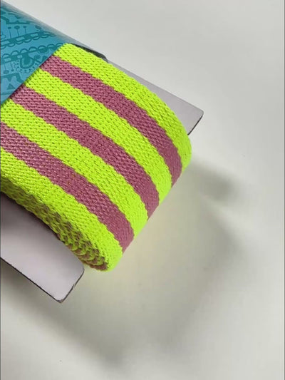 J&J Gurtband Premium 38mm Doubleface neon gelb rosa