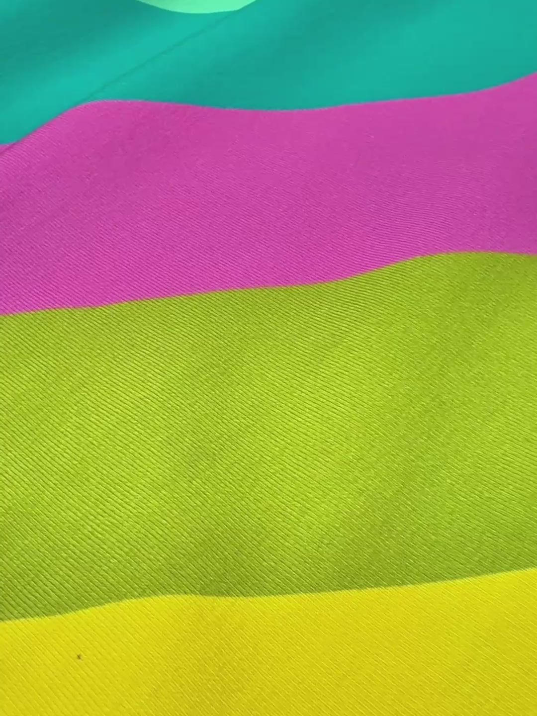 J&amp;J Bio French Terry Rainbow to go tropical heat