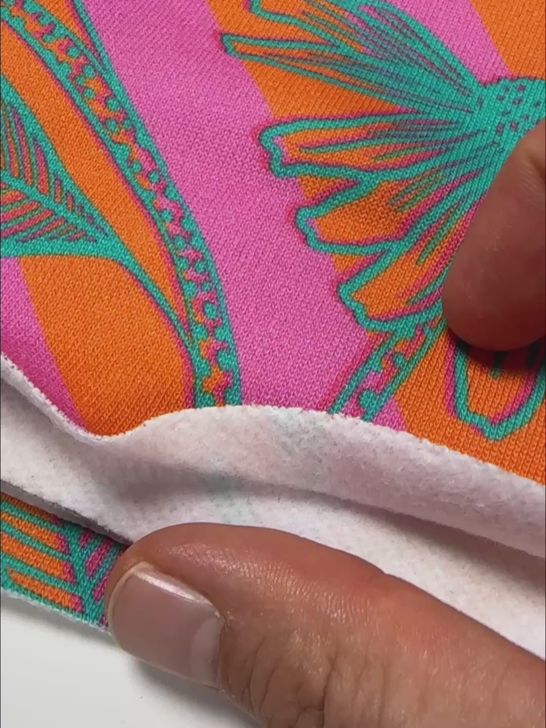J&amp;J Bio Kuschelsweat Big Bouquet orange