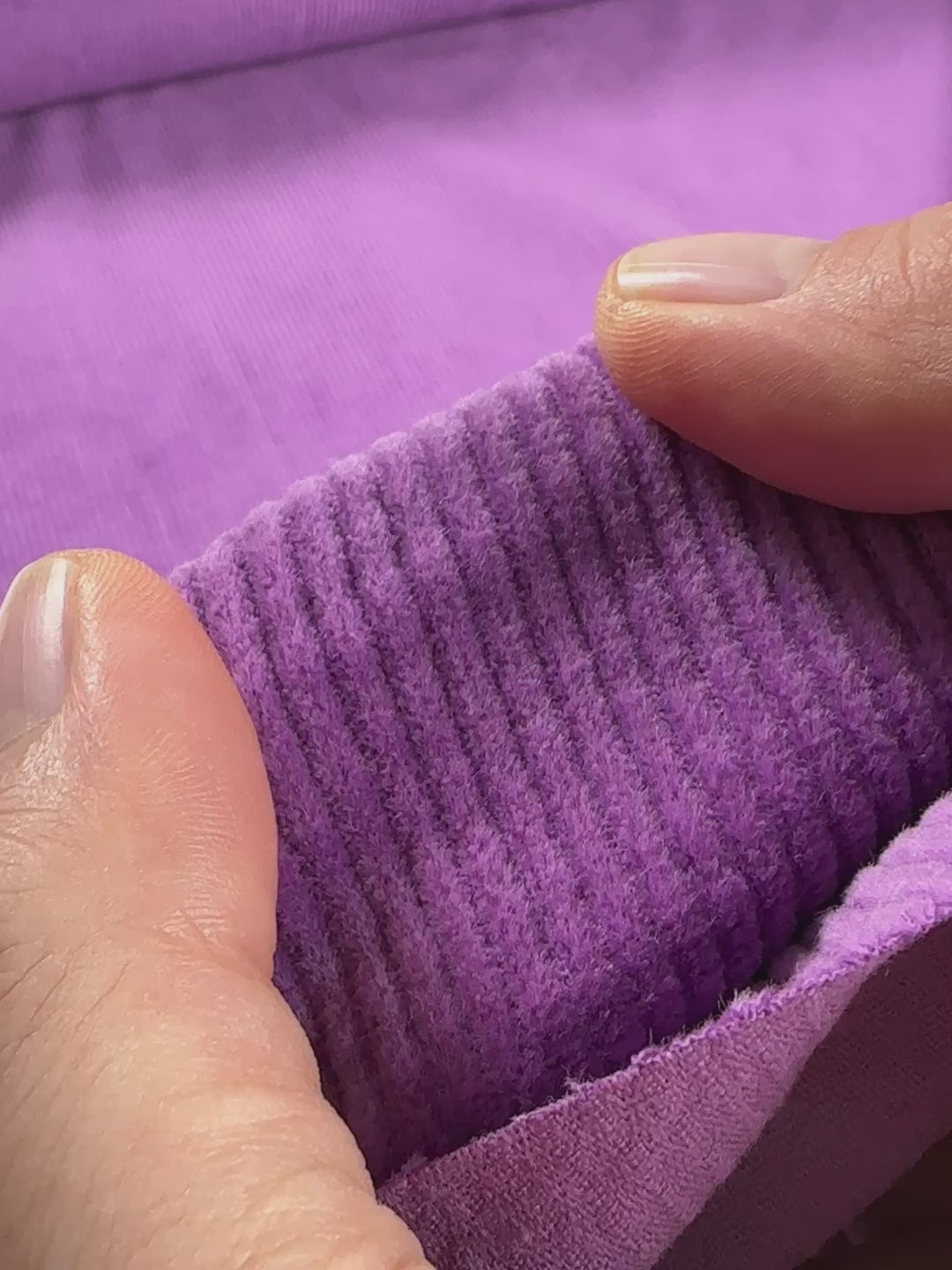 J&amp;J Cord Uni 6W Stretch light plum