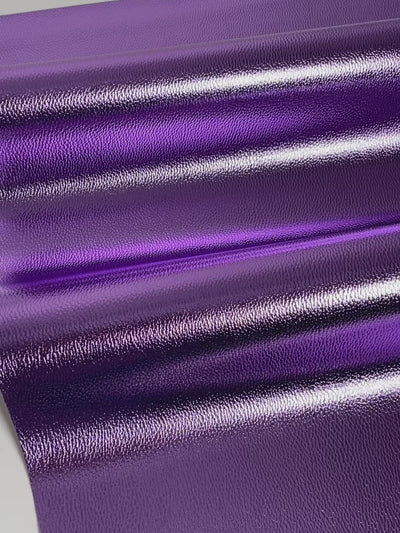 J&J Metallic Kunstleder Violett Bling