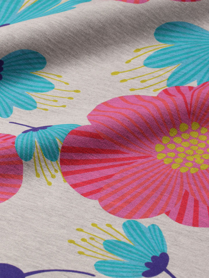 J&amp;J French Terry Pauline grau melange