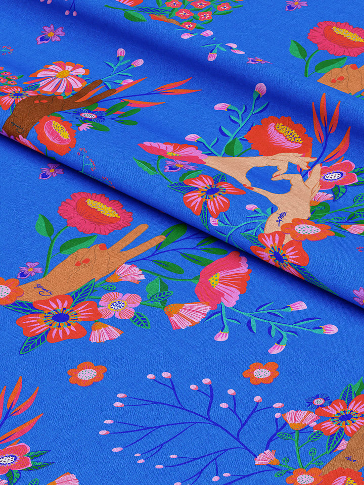 J&amp;J Canvas Sisterhood blau