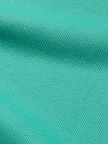 J&J Rippjersey uni | Bündchen aqua extrabreit