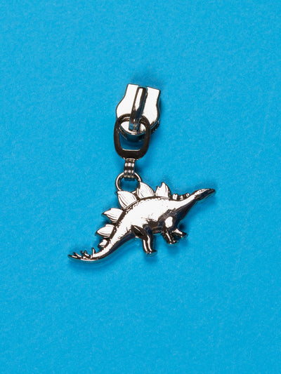 J&J Zipper Mighty Dinosaurs silber