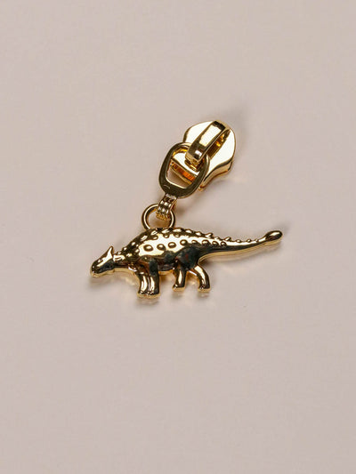 J&J Zipper Mighty Dinosaurs gold