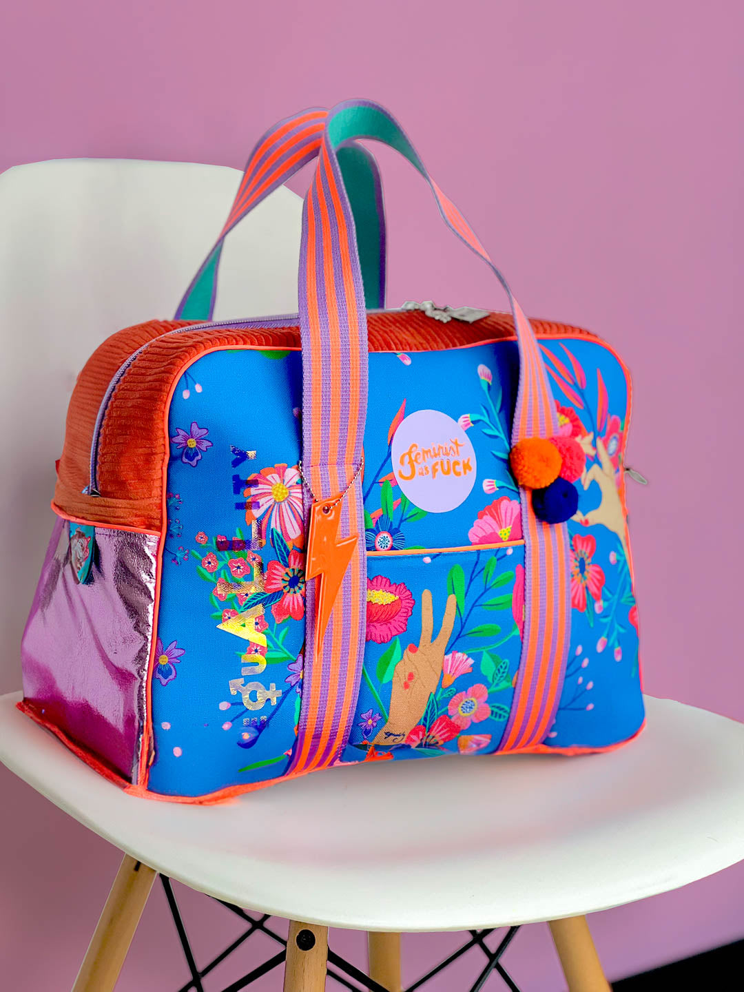 J&amp;J Canvas little Sisterhood blau