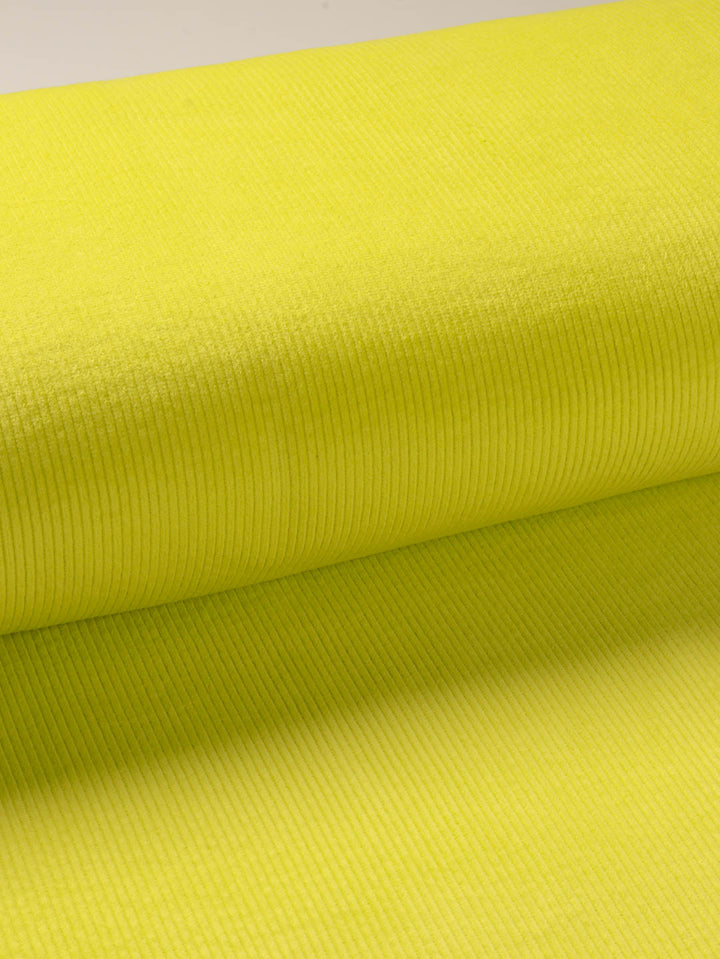 J&amp;J Cord Uni 6W Stretch zitrone