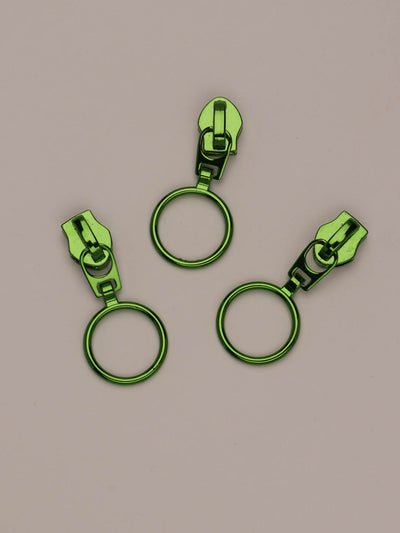 J&J Zipper Ring grün