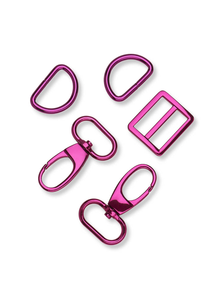 J&amp;J Hardware Set 25mm pink