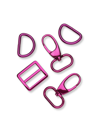 J&J Hardware Set 25mm pink