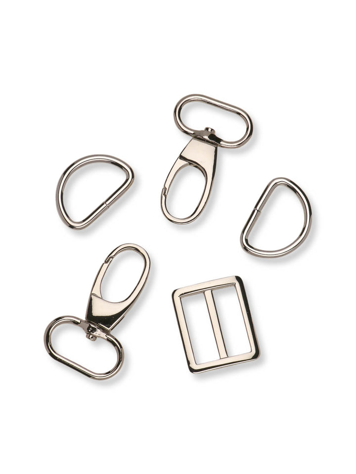 J&amp;J Hardware Set 25mm silber