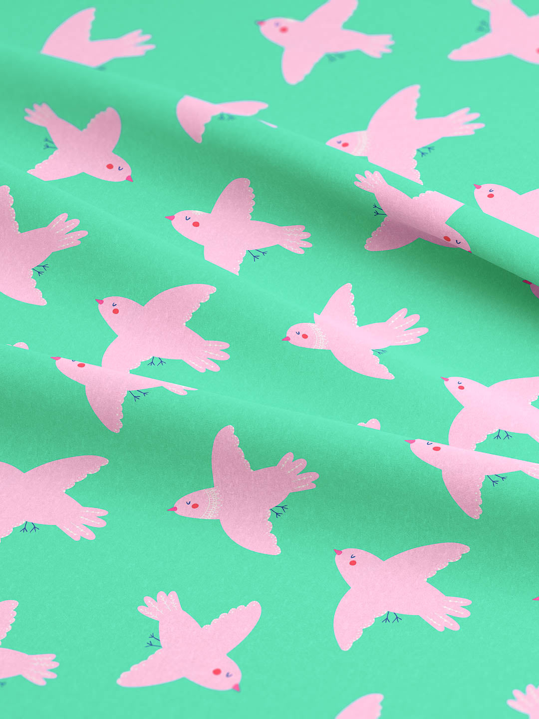 J&J Jersey Fly Birdy Fly aqua