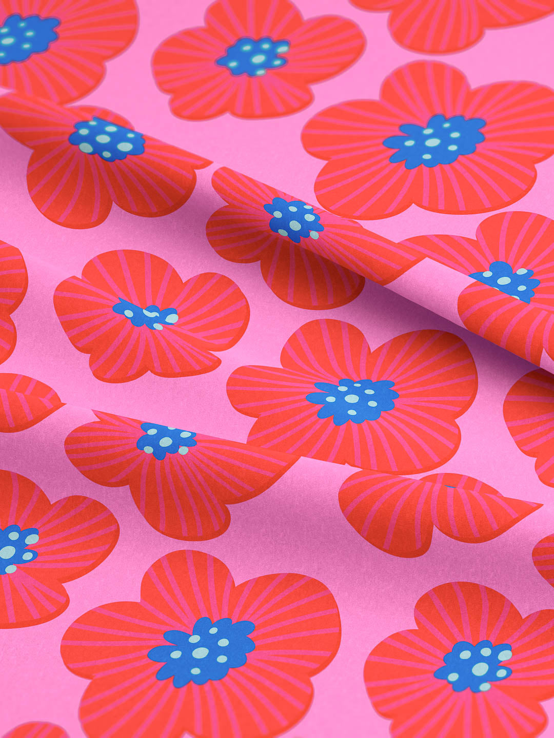 J&J Jersey New Poppy rosa extrabreit