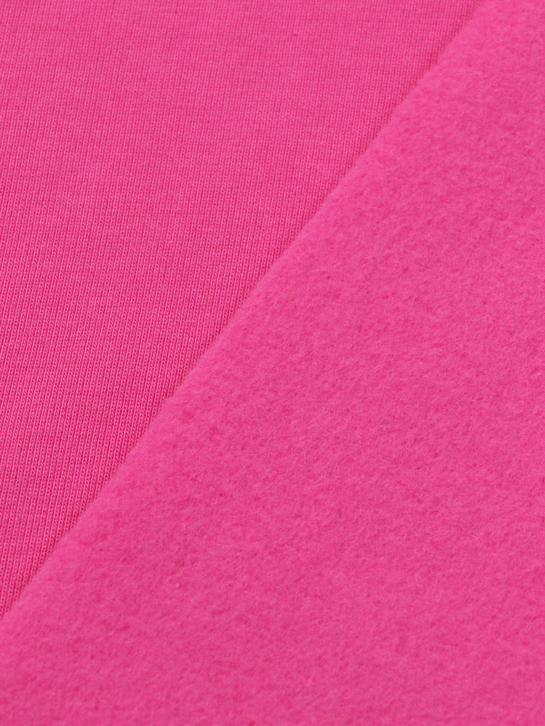 J&amp;J Kuschelsweat uni pink extrabreit