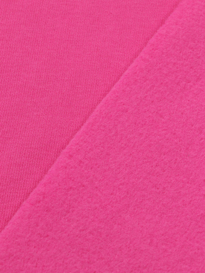 J&amp;J Kuschelsweat uni pink extrabreit