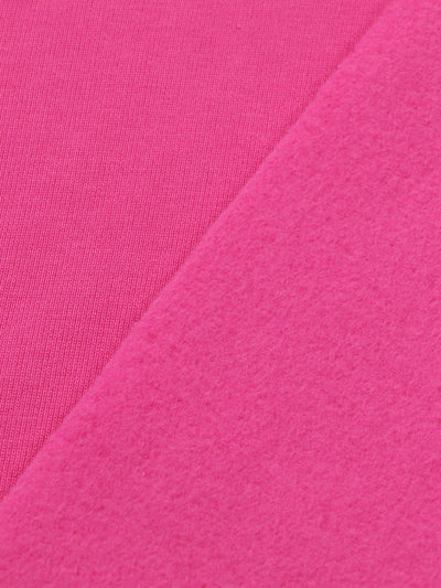 J&J Kuschelsweat uni pink extrabreit