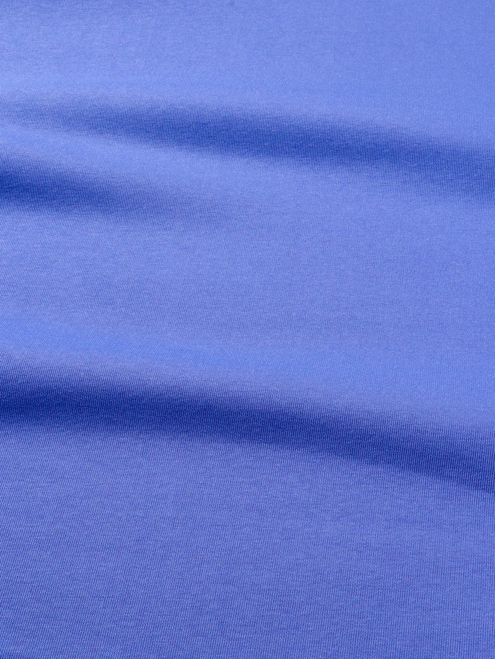J&amp;J Kuschelsweat uni blueberry extrabreit