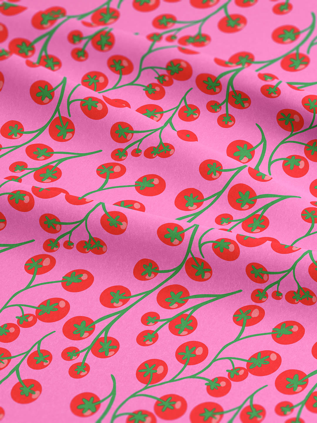J&J Viskosejersey Tomato pink
