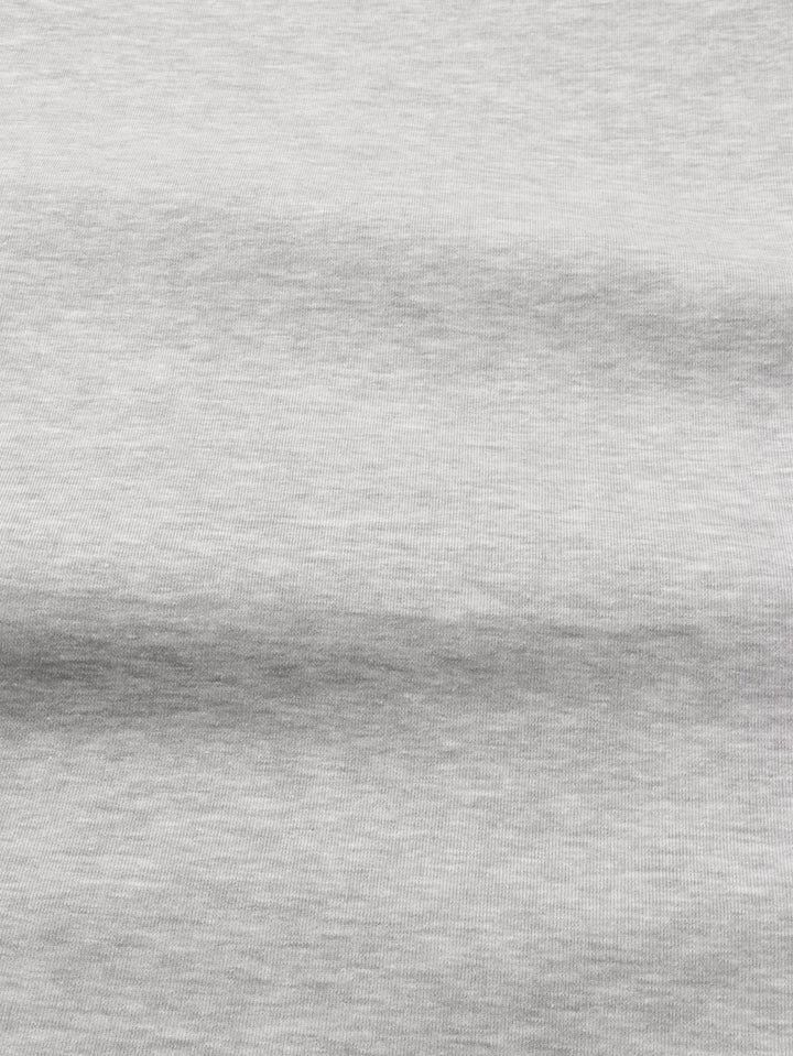 J&amp;J Kuschelsweat uni grau melange extrabreit