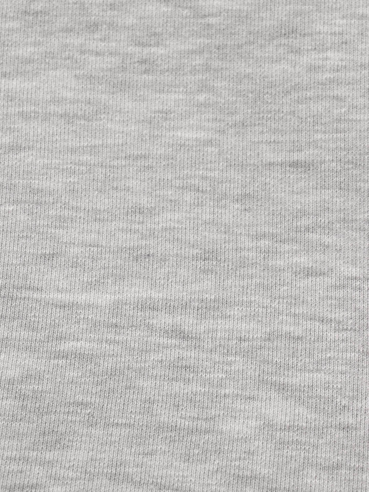 J&amp;J Kuschelsweat uni grau melange extrabreit