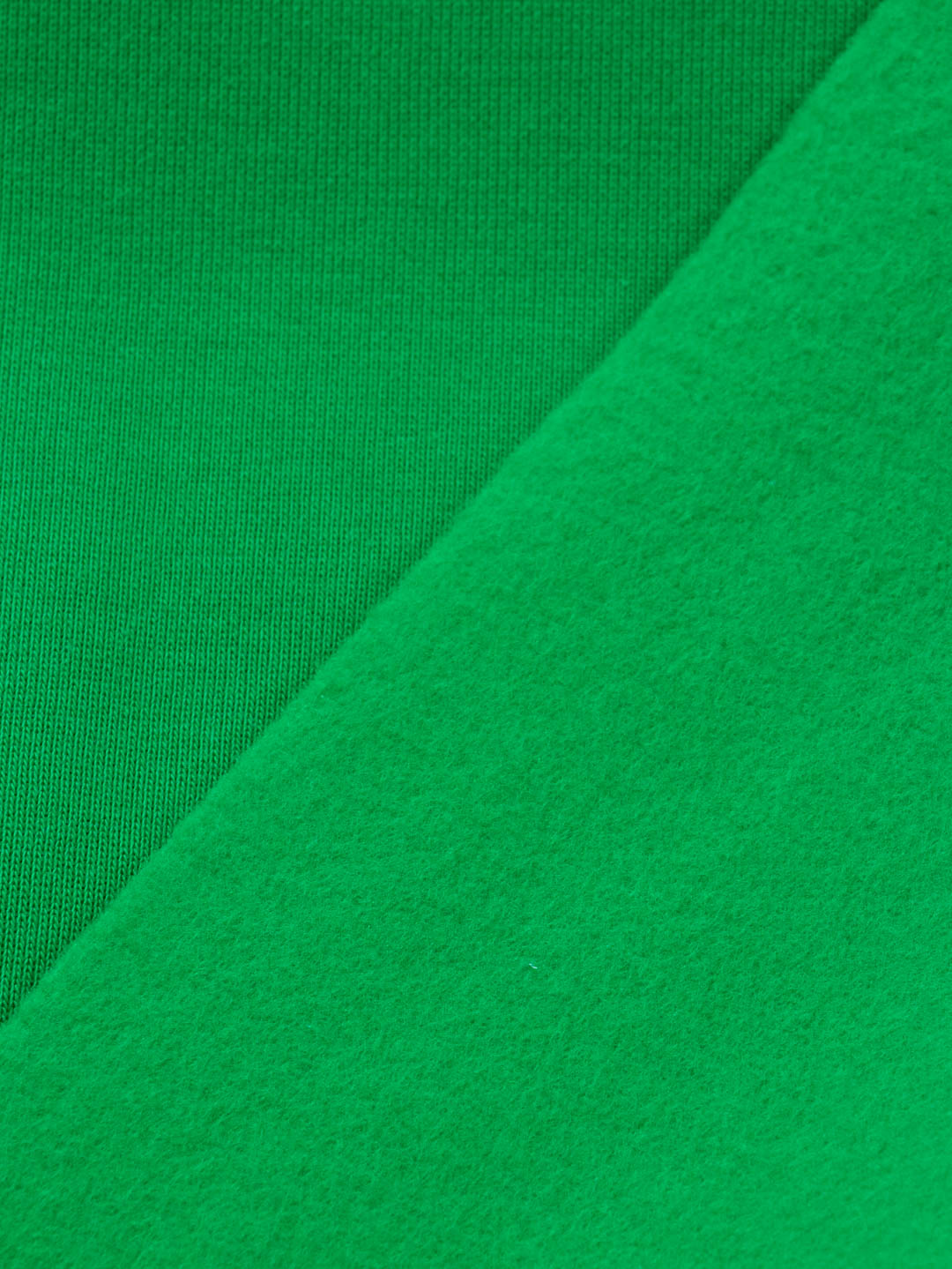 J&amp;J Kuschelsweat uni grün extrabreit