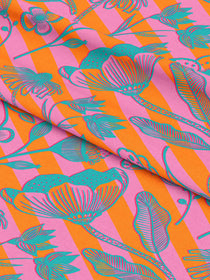 J&J Canvas Big Bouquet orange